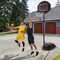 Costway 5.5-7.5FT Adjustable Portable Basketball Goal System with Shatterproof Backboard